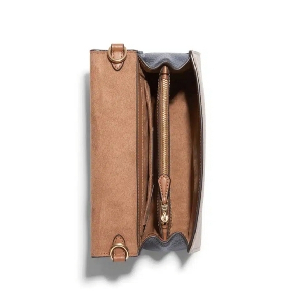 NWT Coach Kleo Top Handle Colorblock Marble Blue Multi💙🤎 - Picture 3 of 7